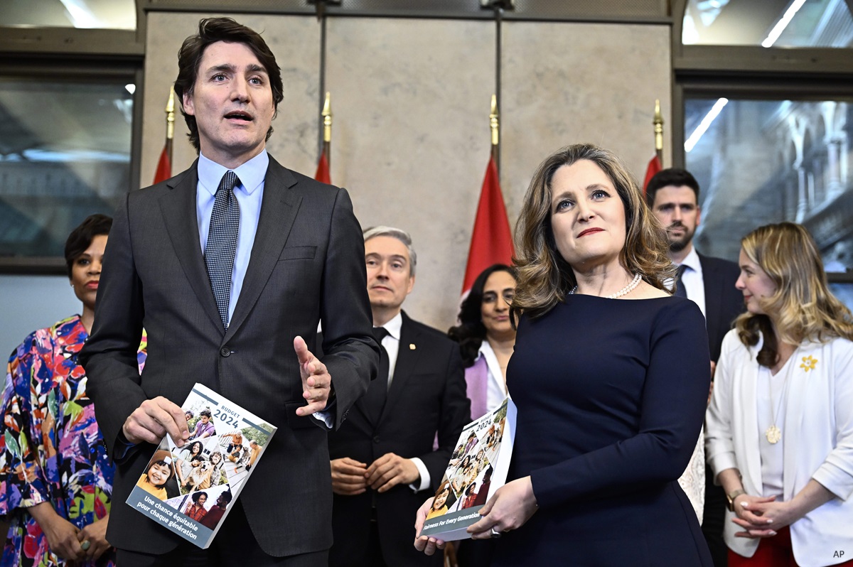 Justin Trudeau et Chrystia Freeland